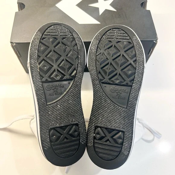 Converse White High-Top Platform Sneakers Size 13 - Picture 7 of 8